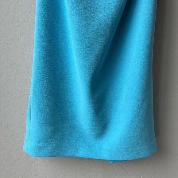 Rebecca Vallance Michelle Puff Sleeve Teal Blue Midi‎ Dress Size 10 - Picture 4 of 13
